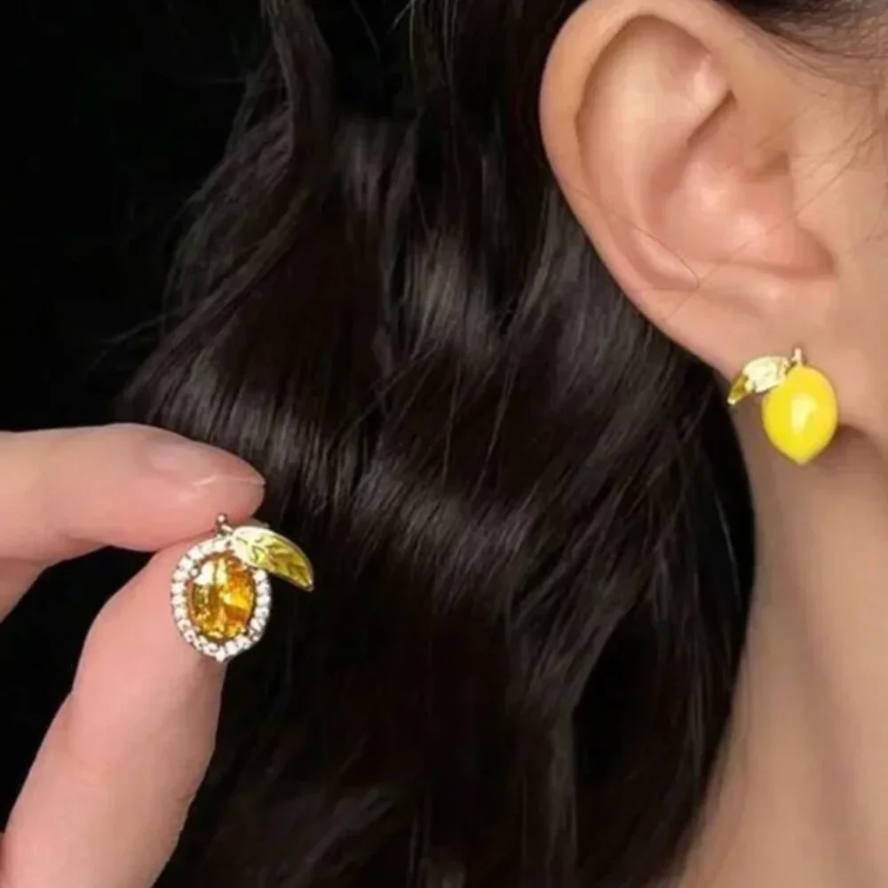 Anthropologie Lemon Earrings